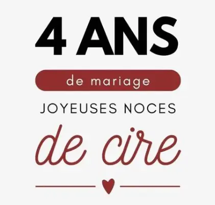 Restaurant pour fêter nos 4 ans de mariage 
